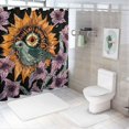 thumbnail image 7 of BCIIG Bird Third Eye Shower Curtain Set with Hooks, Colorful Luxury Graphic Printed Polyester Cloth Bathroom Decoration Set, 100% Polyester Fiber Waterproof Shower Curtain for Bathroom 36"x72, 7 of 7