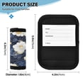 thumbnail image 2 of Luggage Handle Wrap for Suitcase 4 Pack Luggage Tag Identifiers for Travel Accessories Blue Cloud White Flower, 2 of 6