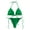 Green, variant on Women Summer Swimwear Bikini Set Bra Tie Side G-string Thong Beach Swimsuit