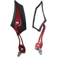 thumbnail image 1 of 2 uds rojo Universal espejo lateral para motocicleta Scooter espejo retrovisor espejos laterales 8mm/10mm pernos roscados bicicleta deporte bicicleta, 1 of 5