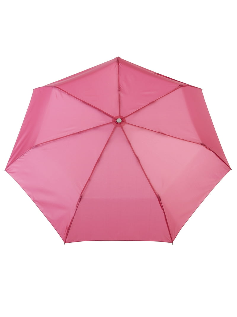 Totes One-touch Auto Open Close Umbrella with Sunguard Pink