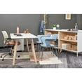 thumbnail image 2 of Safco Resi 60"W x 30"D Modern Wood Desk with Natural Legs in White, 2 of 3