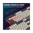 thumbnail image 5 of V600 Wired Keyboard Quick Response Anti-skid Compact 96 Keys RGB Backlight USB Gaming Keypad for Desktop - Black, 5 of 5