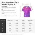 thumbnail image 7 of Sigee Pink Purple Glitter Print Men's Shirts Casual Button Down Short Sleeve Summer Beach Shirt Hawaiian Vacation Shirts Tee Shirt-Medium, 7 of 7
