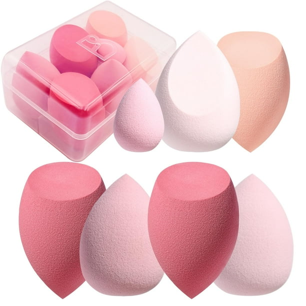 Set de esponjas de maquillaje BS-MALL Blender Sponges, 7 unidades+1 mini