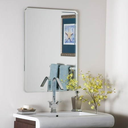 Décor Wonderland Samson Frameless Bevel Wall Mirror - 23.6W x 31.5H in.