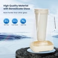 thumbnail image 3 of GLACIER FRESH 10 Cup Purela Glass Water Pitcher with 1.6X Flow Rate Upgraded Ultrafiltration Membrane and Activated Carbon Filter, Reduces 99% Chlorine, PFOA&PFOS, Coliforms, White, 3 of 5