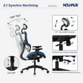 thumbnail image 6 of NOUHAUS Ergo3DL Ergonomic High-Back Mesh Office Chair with Adjustable Headrest, Lumbar Support, and Armrests, 6 of 6