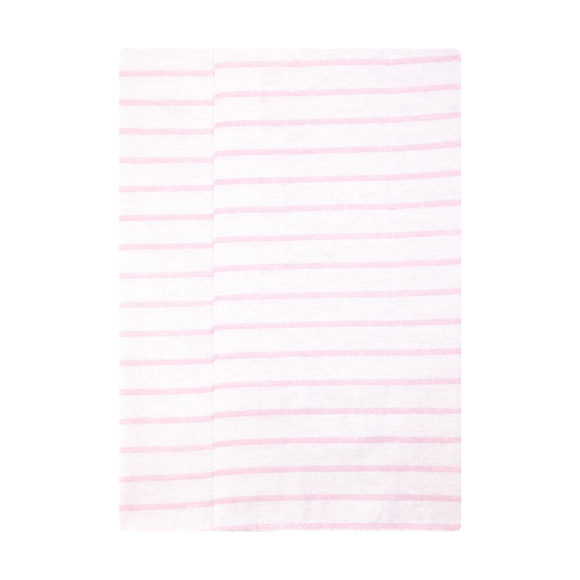 Hudson Baby Infant Girls Cotton Flannel Burp Cloths 7-Pack, Pink Daisies, One Size