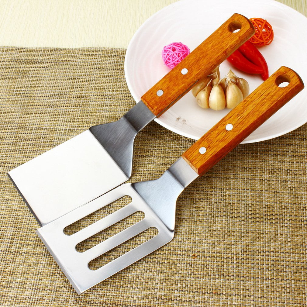 Details about   304 Stainless Steel Fish Spatula Non-Slip Ergonomic Handle Slotted Kitchen & 