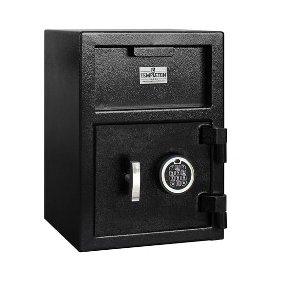 Templeton Standard Cash Drop Safe with Electronic Keypad Combination Lock & Key Backup