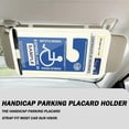 thumbnail image 5 of Handicap Placard Holder for Auto,Handicapped Placard Holder for Automotive Sun Visor Accessories,with 1 Transparent PVC Storage Bag and 3 Pocket-Khaki, 5 of 7