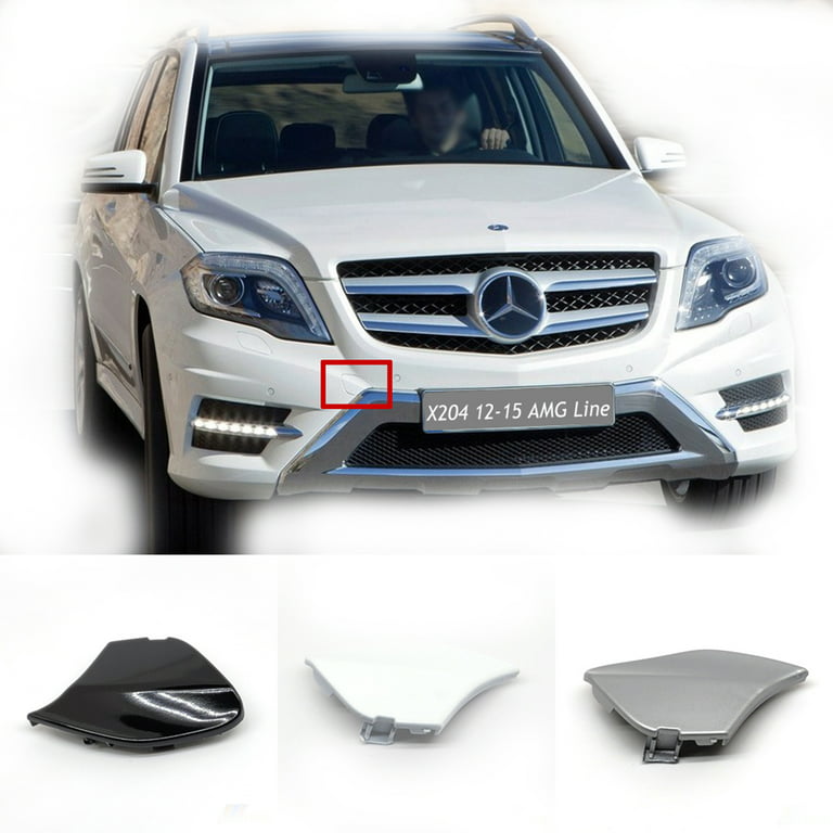 Trimla Front Tow Cover Fit 12-15 Mercedes Benz GLK X204 AMG Line for GLK200  GLK220 GLK250 GLK280 GLK300 GLK350 2012 2013 2014 2015 bumper towing Hook  Eye Cap A2048851424 