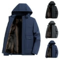 thumbnail image 4 of ZACPNCV Winter Work Jackets for Men Water Resistant Hooded Duck Canvas Coat Insulated Jacket with Pockets, 4 of 4