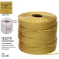 thumbnail image 3 of The Beadsmith S-Lon Bead Cord – .5 mm Twisted Nylon Cord, 4 Spools, Light Maize Color, TEX210, 77 Yards, 3 of 6