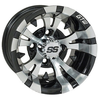 8 inch Drifter Wheel Covers GTW Machined Silver Set of Four 8 inch Drifter Wheel Covers GTW Machined Silver Set of Four