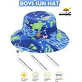 thumbnail image 6 of Cartoon Wide Brim Hats UPF+50 Sun Protection Kids Hats for Summer Mesh Underwater World 4-8T, 6 of 6