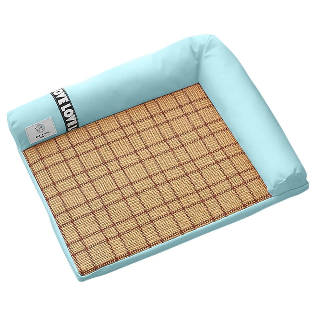 EHJRE Waterproof Pet Dog Puppy Cooling Mat Bed Comfortable Portable indoor and outdoor Cats Kitten Sleeping Pad Kennel Blanket - Rectangle M