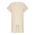 thumbnail image 3 of Grblisyd Girls Short Sets Loose Ruffle Short Sleeve Top and Elastic Waist Shorts Summer Clothing Sets Size 2-12 Years, 3 of 6