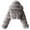 Gray, variant on Women's Faux Fur Coat Shearling Fluffy Fuzzy Shaggy Hooded Cropped Jacket Plus Size Zip Up Sherpa Fleece Jacket Short Warm Outwear Gray,L