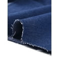 thumbnail image 5 of DARING DIVA Women's Plus Denim Maxi Skirt with Frayed Raw Hem 3X Dark Blue, 5 of 6