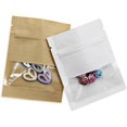 thumbnail image 2 of MITOB Pack 100Pcs Kraft Paper Window Packets for Zip Food Storage Lock Coffee Packing Bags Zipper Lock Cookies Coffee Beans Storage Bags (White, 7x9cm (2.8x3.5 inch)), 2 of 4
