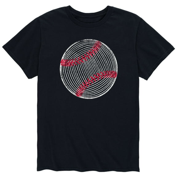Instant Message - Baseball Line Art, Distr. - Men's Short Sleeve Graphic T-Shirt