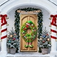 thumbnail image 5 of HomeKingdee Christmas Door Cover Decoration Merry Christmas Gnome Door Hanging Banner Backdrop with Red Hat Door Cover Photography Background, 5 of 6