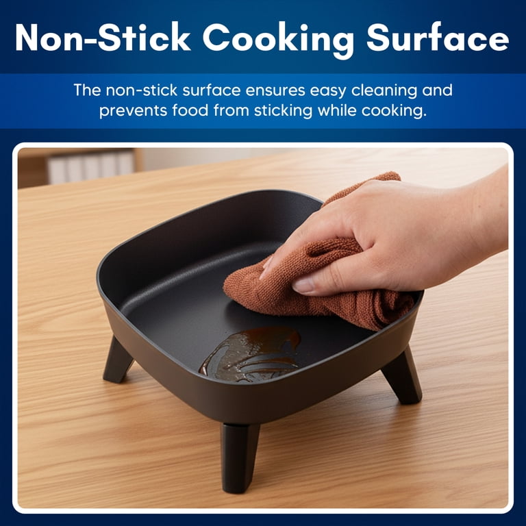 Elite Gourmet 7" Portable Electric Skillet with Removable Handle photo 3