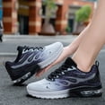 thumbnail image 2 of Women's Air Cushion Running Sneakers, Breathable Lace-Up Athletic Walking Shoes, 2 of 7