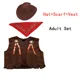 thumbnail image 3 of 2024 Disfraces de Cosplay de vaquero para niños y adultos, fiesta de Halloween, mascarada, niño y mujer, chaleco de vaquera elegante del salvaje oeste, gorra, bufanda, trajes, 3 of 5