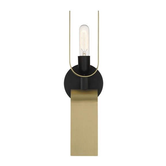 Designers Fountain U Turn 2 Light Matte Black Wall Sconce Light, D263M-2WS-MB