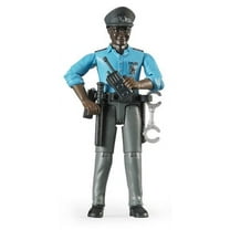 Bruder Policeman Dark Skin Toy Figure with Accessories