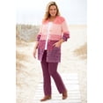 thumbnail image 2 of Woman Within Plus Size Ombre Shaker Cardigan Sweater, 2 of 6