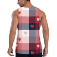 thumbnail image 6 of Rocae Heart Plaid for Men's Workout Tank Top Men's Running Tank Top Dry Fit Athletic Workout Tank TopsSmall, 6 of 9