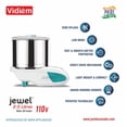 thumbnail image 1 of Vidiem Jewel-ST Moulin à Eau en Acier Inoxydable 2 Litres, Rouleaux de Pierre, 110-V avec Moteur RPM 1440 et RPM 150, 1 of 6