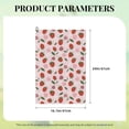 thumbnail image 4 of Easygdp Floral Strawberr Golf Towel 24x16in for Men and Women with Carabiner Clip for Easy Attachment, 4 of 8