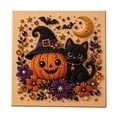 thumbnail image 4 of Fall Diamond Art, Halloween Witch Crucible Pearl Art DIY Kit, Spooky Cute 3D Diamond Painting Crafts for Adults, DIY Fall Home Decor Wall Art, Beginner DIY Seasonal Party Gift, 7.87in, 4 of 5
