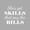 WHITE, variant on Vinyl Wall Art Decal - She's Got Skills That Pay The Bills - 17" x 19.5" - Trendy Motivational Feminism Quote Sticker For Woman Home Bedroom Living Room Store Work Office Decor