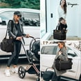 thumbnail image 3 of Diaper Bag Tote, Large Diaper Bags Waterproof, Hospital Bag for Labor Delivery, Baby Bag with Pacifier Case, Travel Diaper Tote with Changing Pad, Black, 3 of 7