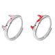 thumbnail image 1 of 2 anillos creativos de becerro de año de buey, anillo de apertura ajustable, elegante anillo unisex., 1 of 5