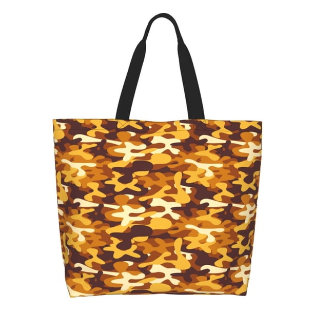 Easygdp Desert Camouflage Bolsas Tote para Mujer, Bolsos de Hombro para Viaje, Bolsos de Mano de Gran Capacidad para Compras y Trabajo
