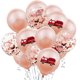 thumbnail image 1 of Kit de globos de oro rosa para bomberos, 30 cm, 15 unidades, 1 of 1