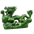 thumbnail image 4 of Estatua de dragón chino tallada en madera de 4,7 pulgadas, decoración Feng Shui, recuerdo hecho a mano. Estilo D, 4 of 9