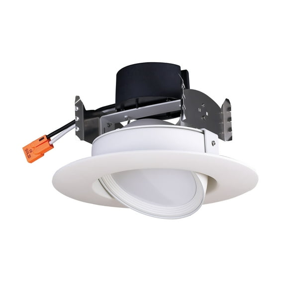 Satco Lighting S39465 Led Integrated Recessed Fixture 4" Adjustable Recessed Trim - White
