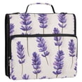 thumbnail image 5 of FORMRS Zipper Binder with Shoulder Strap 2-inch Ring 500 Sheet Capacity File Bag, Lavender Pattern, 5 of 5