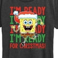 thumbnail image 3 of SpongeBob SquarePants - I'm Ready For Christmas - Women's Lightweight French Terry Pullover, 3 of 6