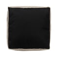thumbnail image 5 of Harlow Hill Natali 18" x 18" Natural Bleached Striped Abstract Indoor Pouf, 5 of 6
