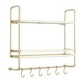 thumbnail image 3 of CosmoLiving by Cosmopolitan  Gold Metal Modern Wall Shelf - 20"L x 5"W x 20"H, 3 of 5