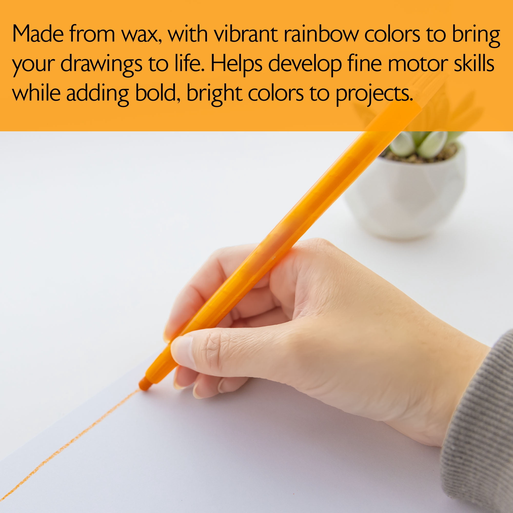 BAZIC 12 Color Rotatable Crayons, Twist-Up Propelling Crayon, 12-Packs